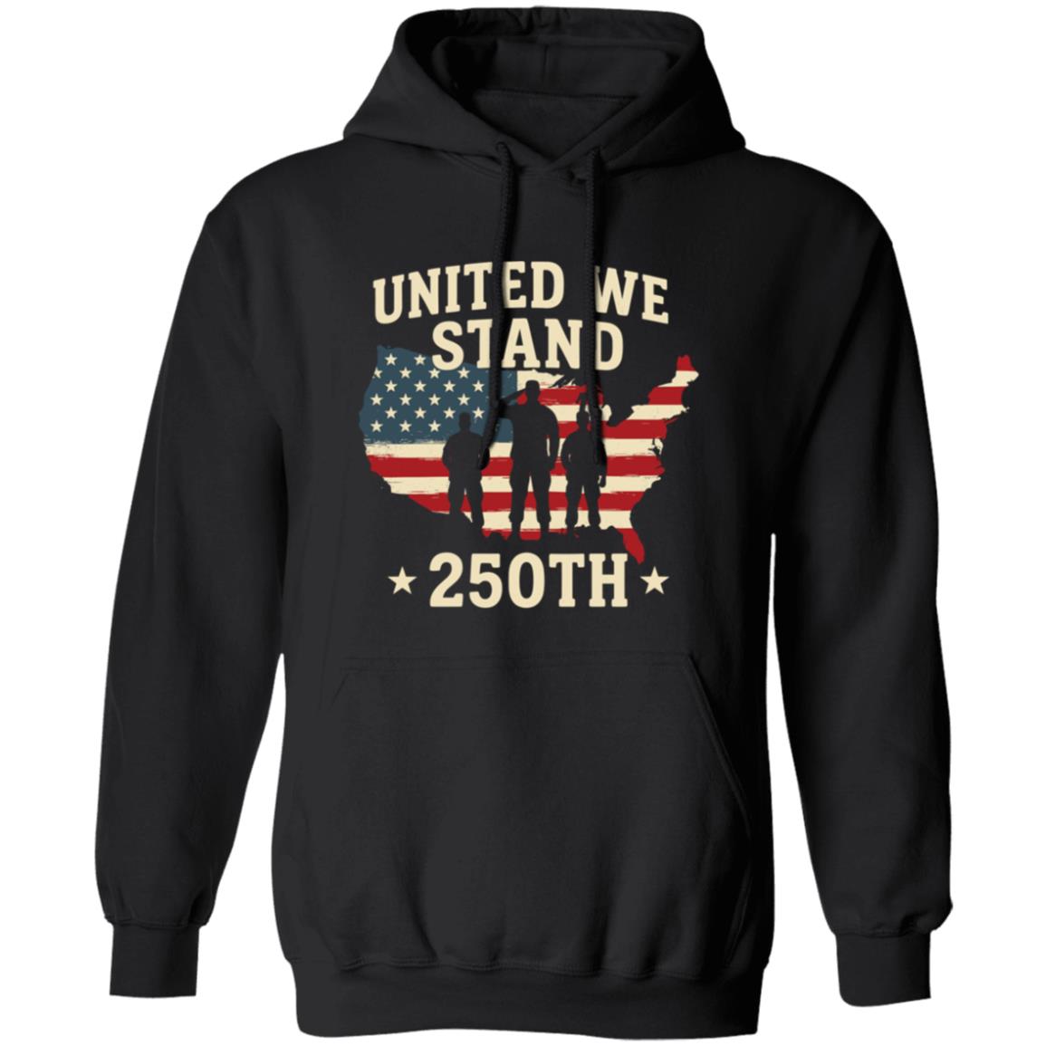 United We Stand 250th Anniversary USA Veteran Dark Shirt HA75 897302 - Image 3