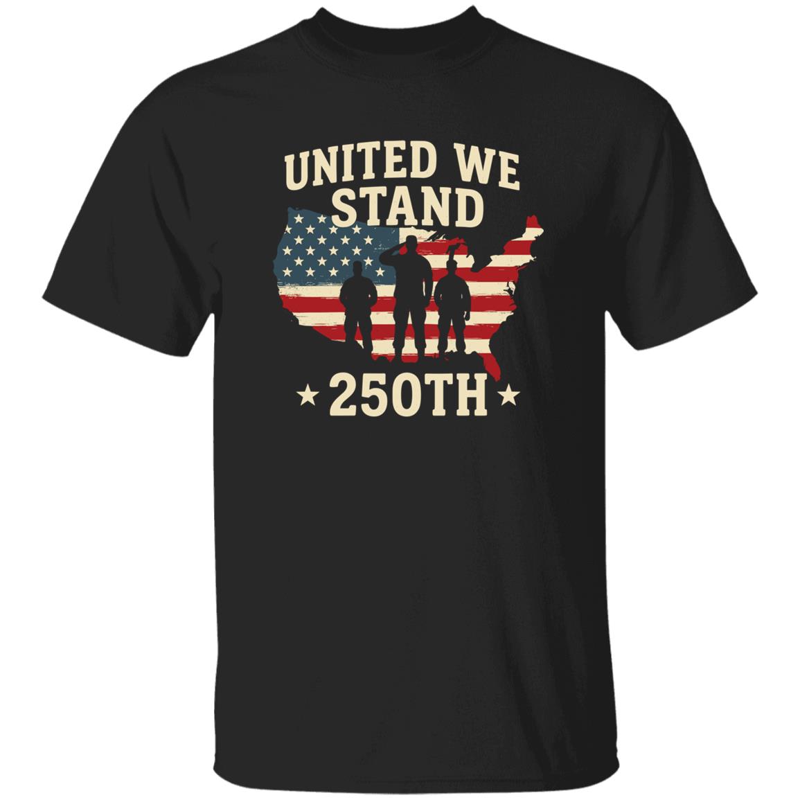 United We Stand 250th Anniversary USA Veteran Dark Shirt HA75 897302 - Image 8