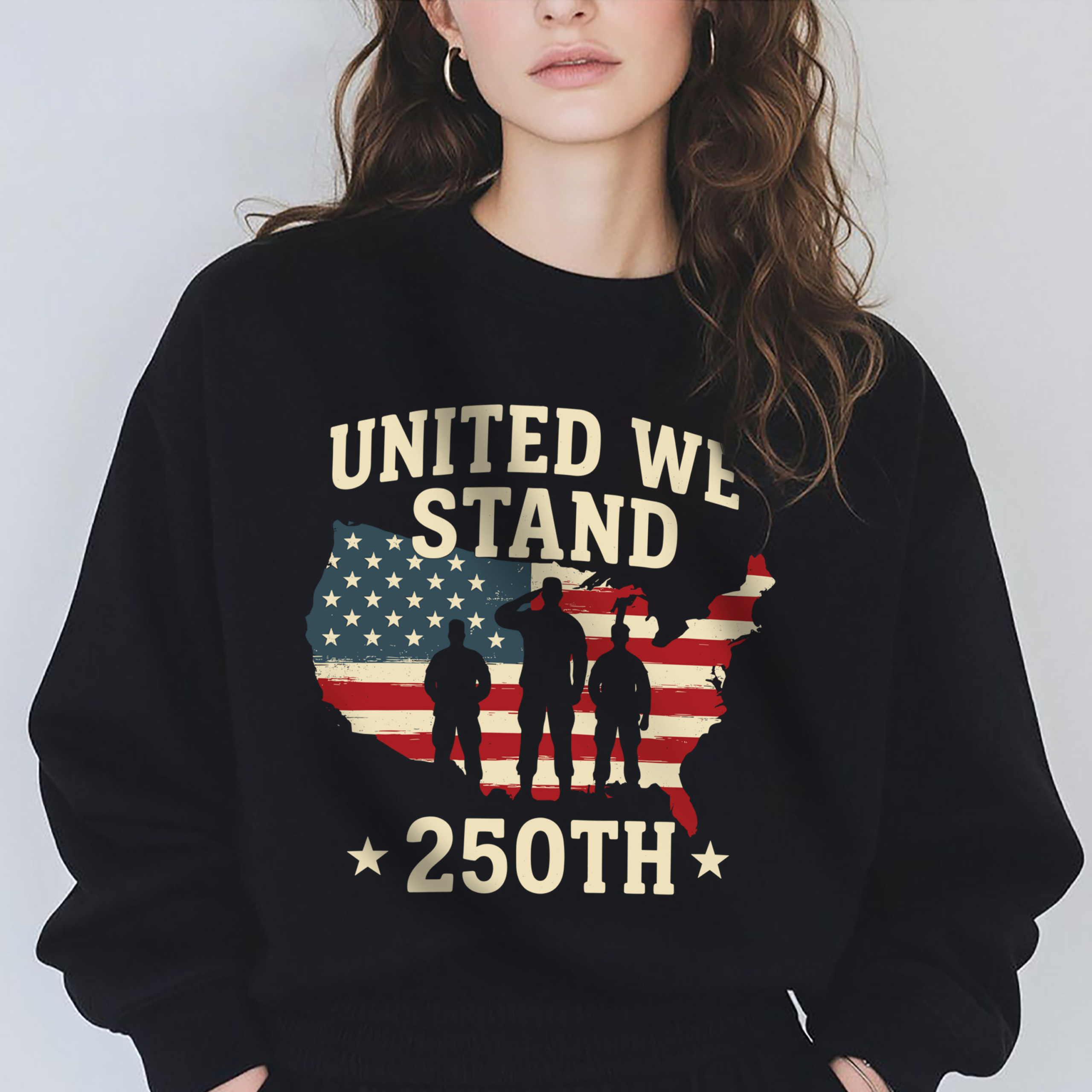 United We Stand 250th Anniversary USA Veteran Dark Shirt HA75 897302 - Image 20