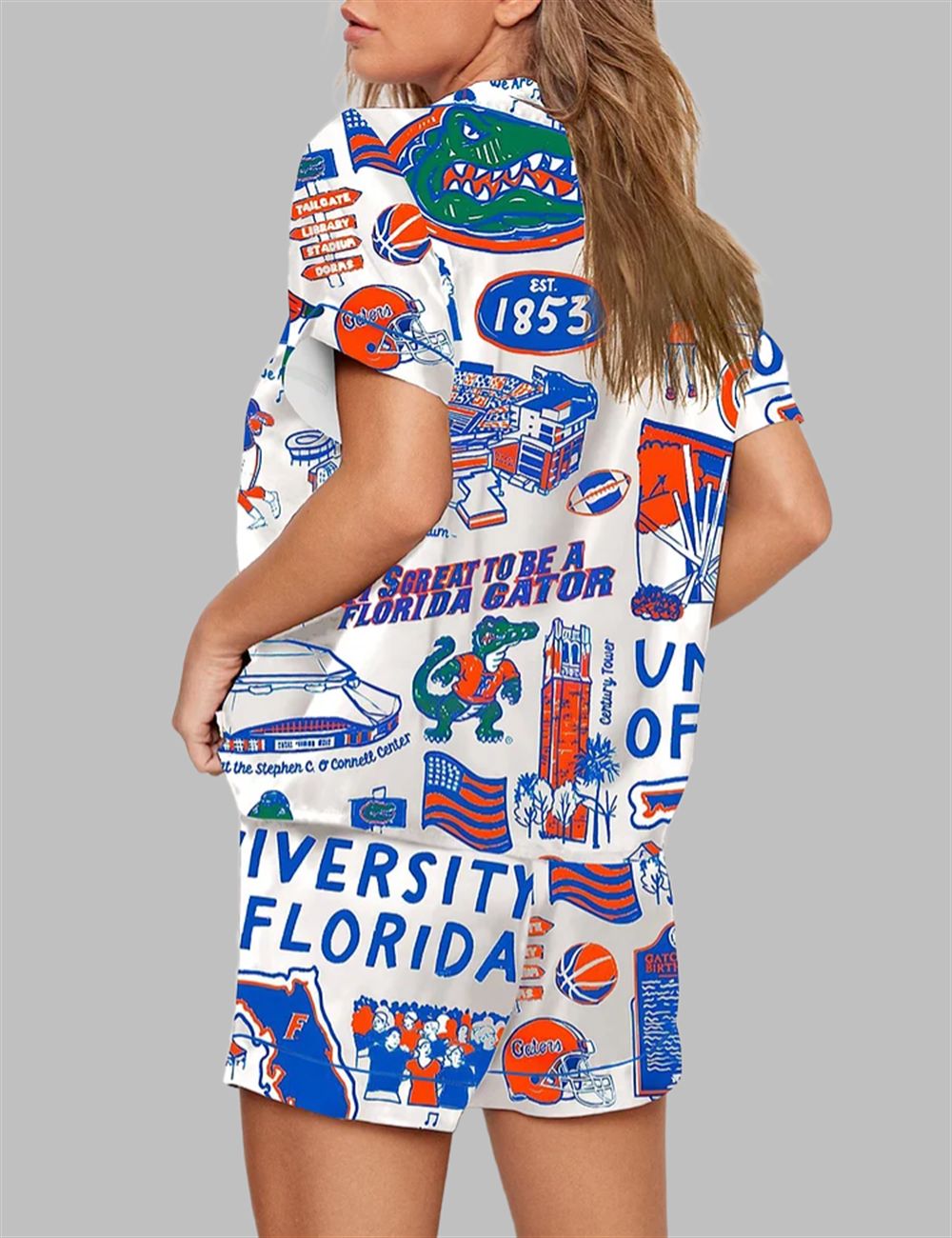 University Of Gators Basketball Champions 2025 Pajama Set - Image 3