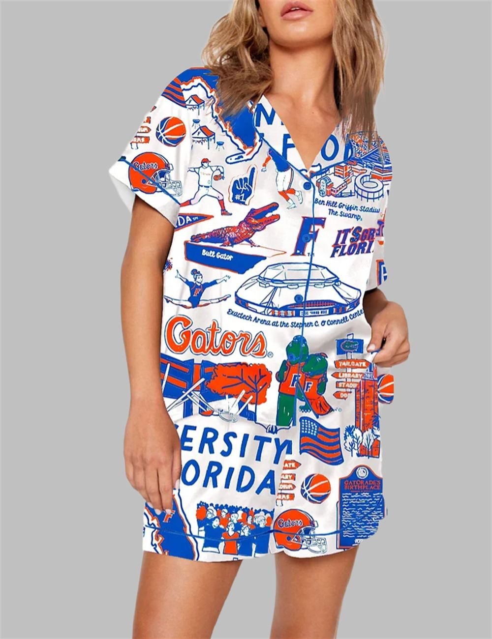 University Of Gators Basketball Champions 2025 Pajama Set