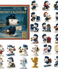 Alternative view of Snoopy USPS Advent Calendar 2025, Christmas Countdown Advent Calendar Gift Box With 24 Acrylic Ornaments