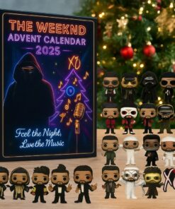 The Weeknd Advent Calendar, Christmas Countdown Advent Calendar Gift Box With 24 Acrylic Ornaments