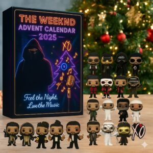 The Weeknd Advent Calendar, Christmas Countdown Advent Calendar Gift Box With 24 Acrylic Ornaments