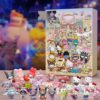 Sanrios Hello Kitty Kuromi Melody Cinnamoroll Christmas Advent Calendar Kawaii Cartoon Model Doll Halloween Decoration Xmas Gift