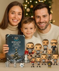 Newcastle United Advent Calendar 2025, Christmas Countdown Advent Calendar Gift Box With 24 Acrylic Ornaments