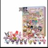 Sanrios Hello Kitty Kuromi Melody Cinnamoroll Christmas Advent Calendar Kawaii Cartoon Model Doll Halloween Decoration Xmas Gift