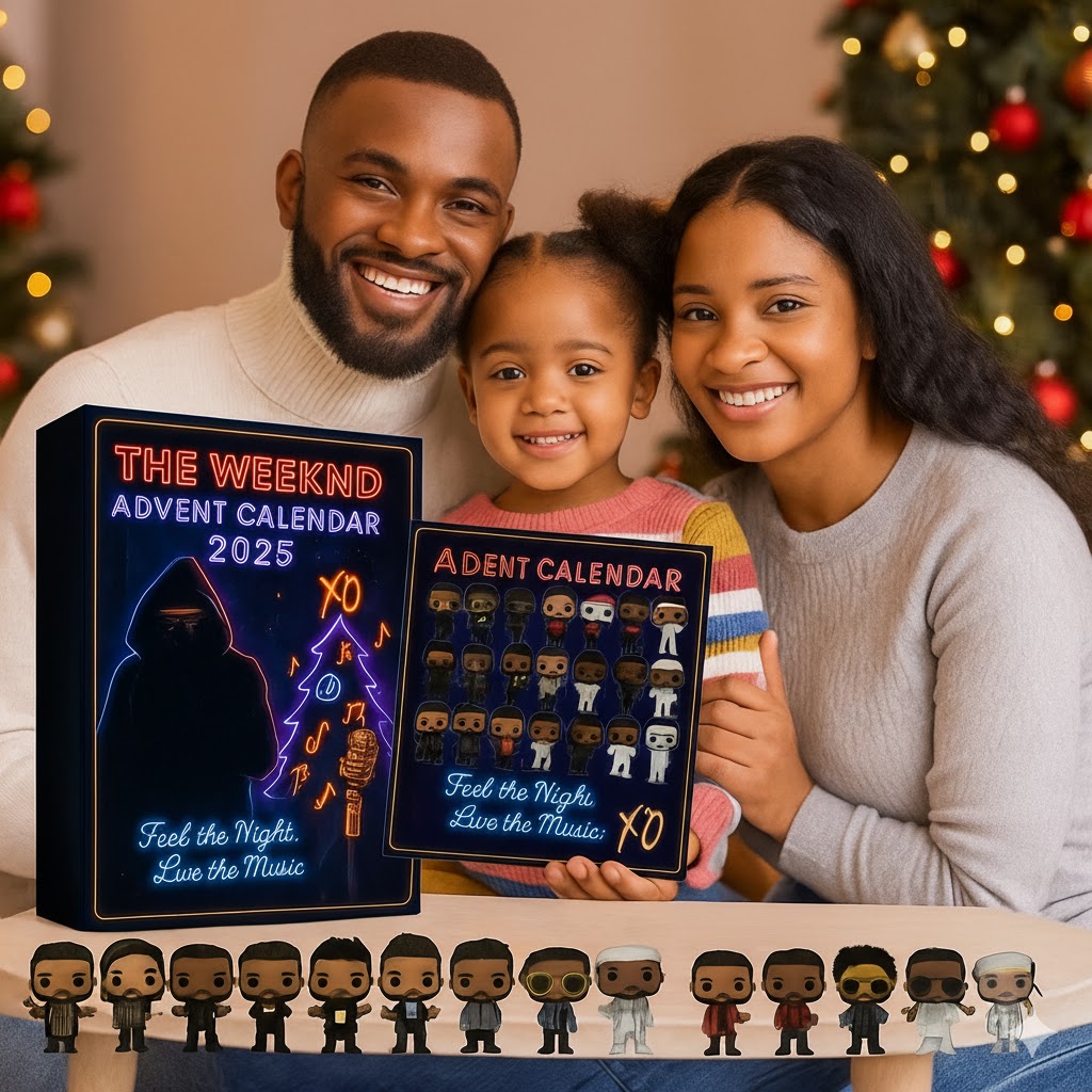 The Weeknd Advent Calendar, Christmas Countdown Advent Calendar Gift Box With 24 Acrylic Ornaments - Image 2