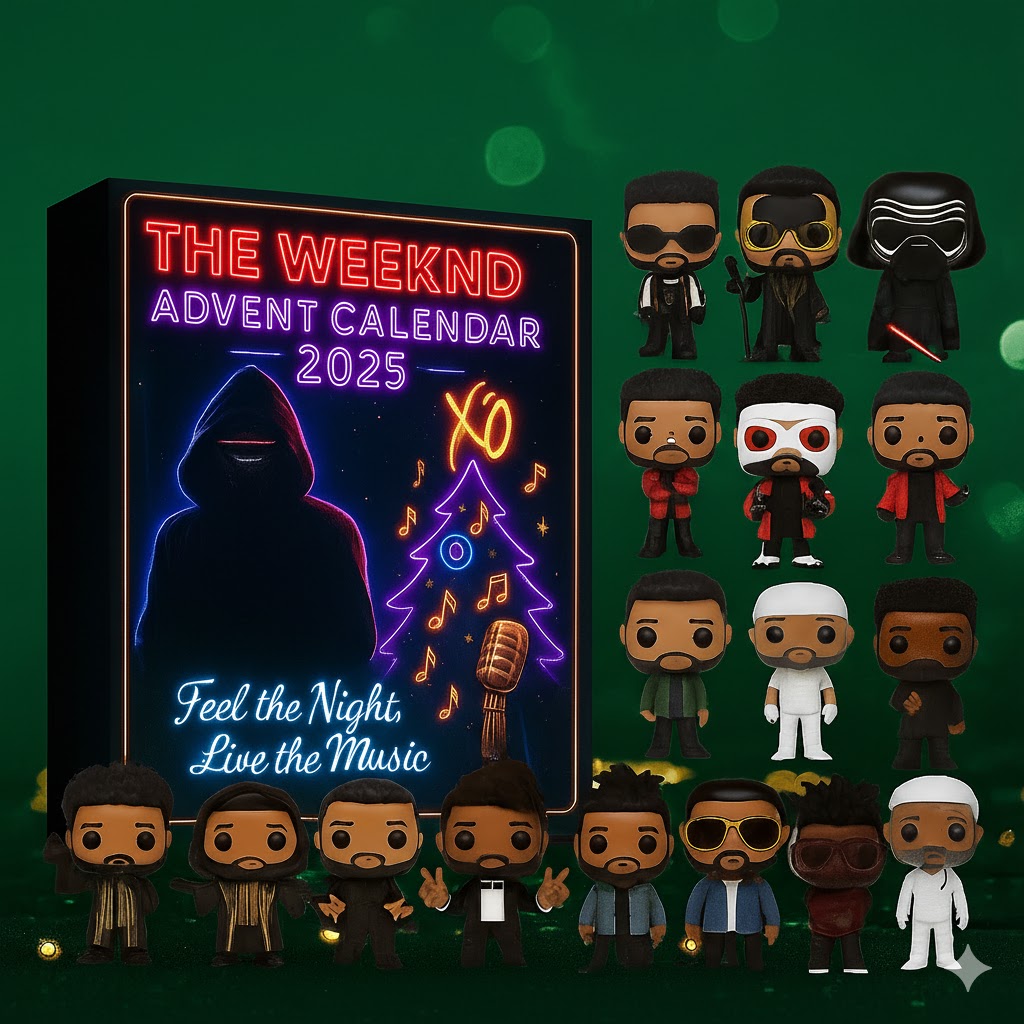The Weeknd Advent Calendar, Christmas Countdown Advent Calendar Gift Box With 24 Acrylic Ornaments - Image 4