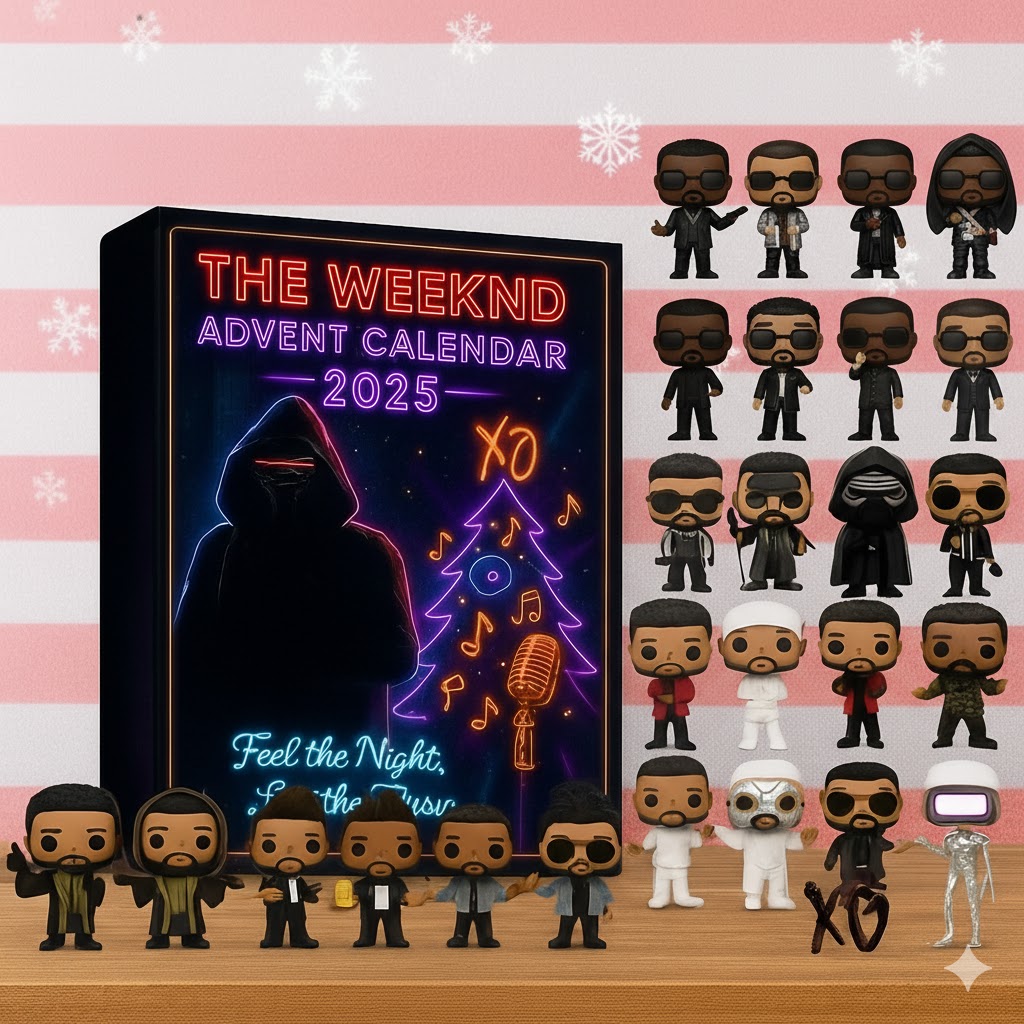 The Weeknd Advent Calendar, Christmas Countdown Advent Calendar Gift Box With 24 Acrylic Ornaments - Image 8