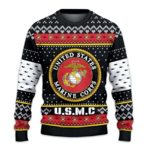 US MARINES 250th Years Of Service Ugly Christmas Sweater