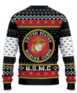 Alternative view of US MARINES 250th Years Of Service Ugly Christmas Sweater