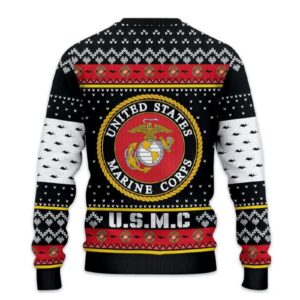 Alternative view of US MARINES 250th Years Of Service Ugly Christmas Sweater
