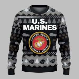US Marines Ugly Sweater 2025 Christmas - Grishko.com