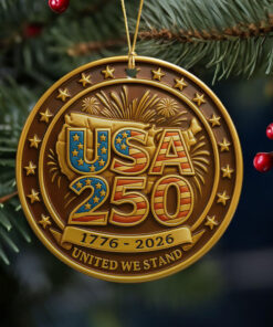 USA 250 Anniversary 1776-2026 United Westand Ceramic Ornament