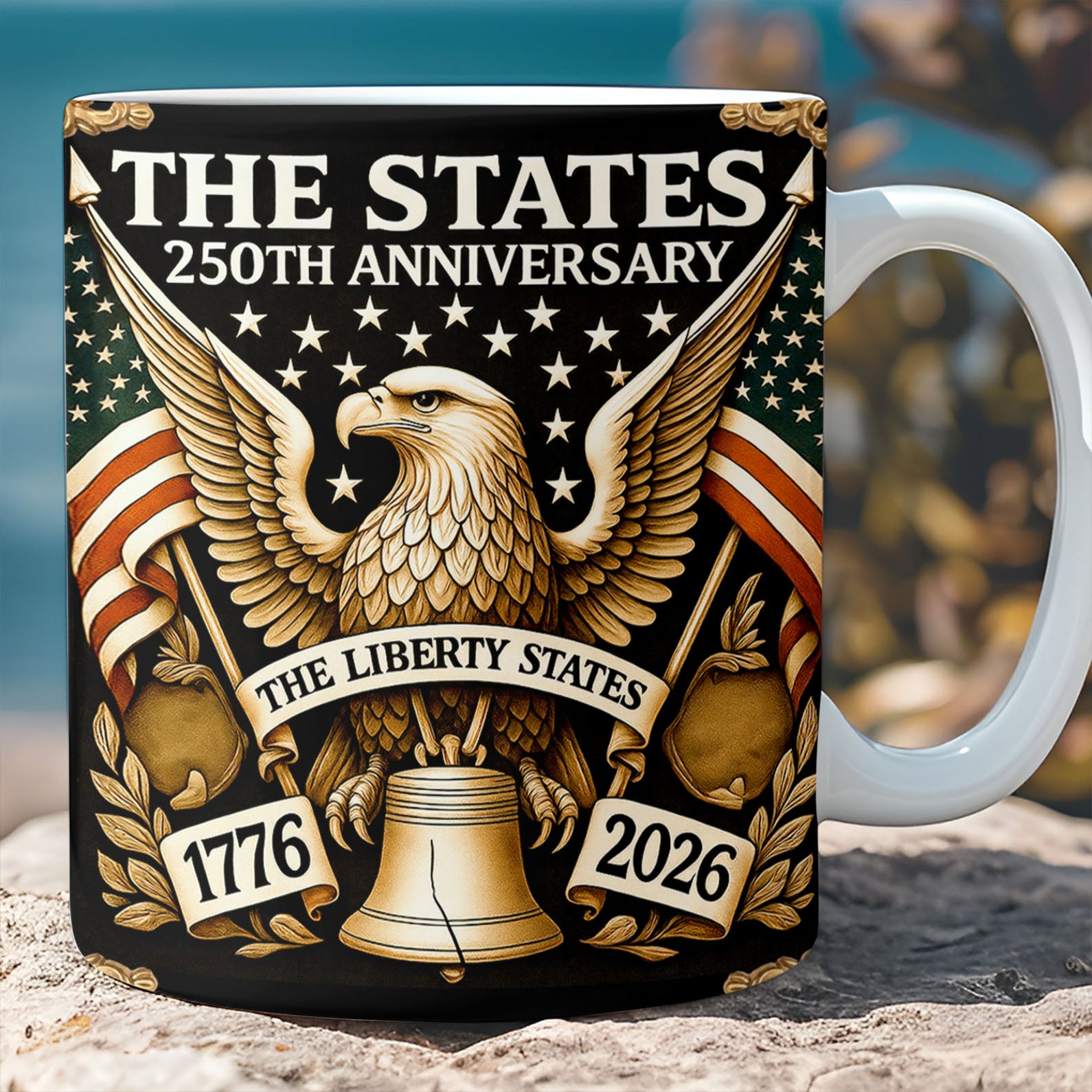 USA 250 Years Anniversary Mug | American Independence 1776-2026 | Patriotic 4th of July White Mug 682736