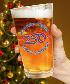 Alternative view of USA 250 Years Of Independence Beer Glass