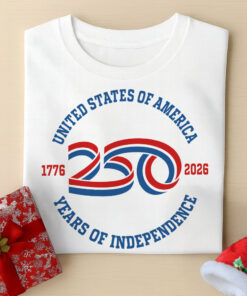 Alternative view of USA 250 Years Of Independence Bright Shirt