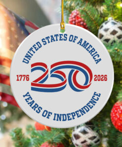 USA 250 Years Of Independence Ornament