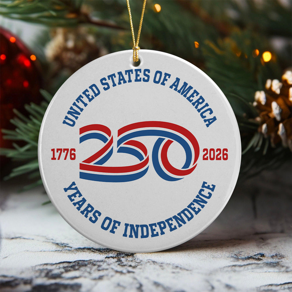 USA 250 Years Of Independence Ornament CH07 896772 - Image 3