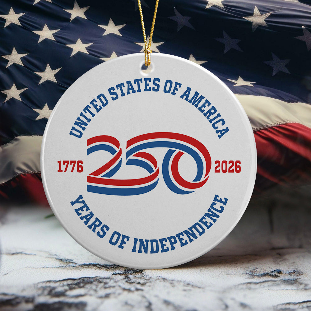 USA 250 Years Of Independence Ornament CH07 896772 - Image 5