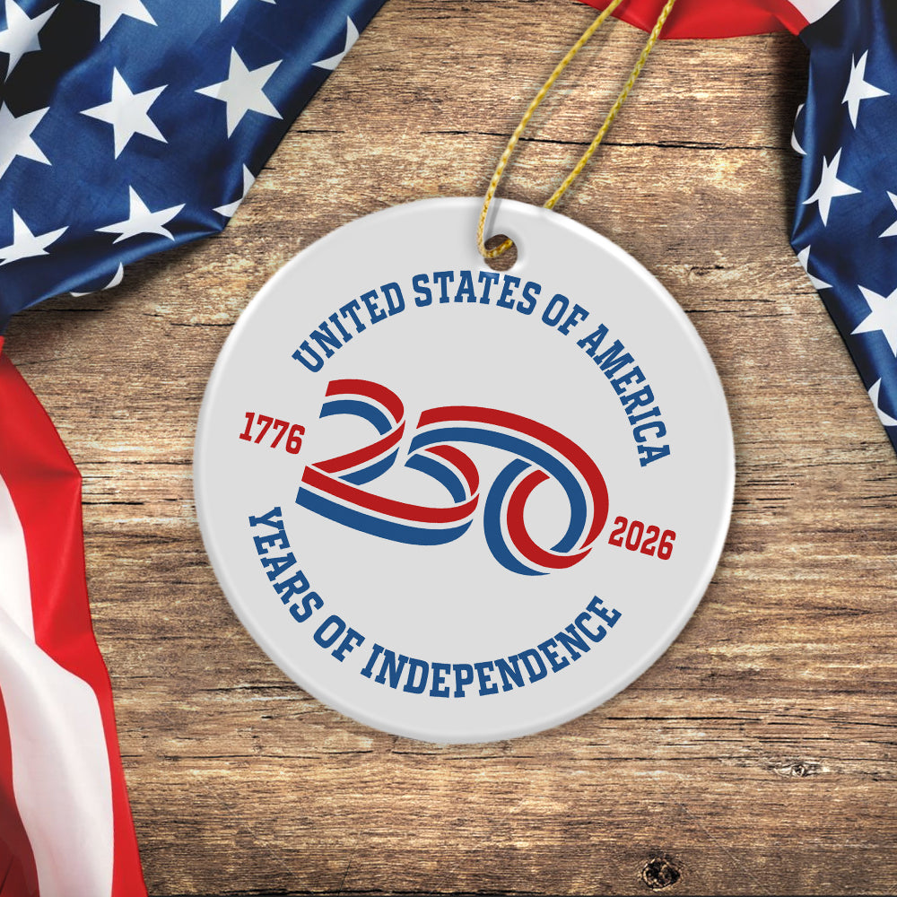 USA 250 Years Of Independence Ornament CH07 896772 - Image 4