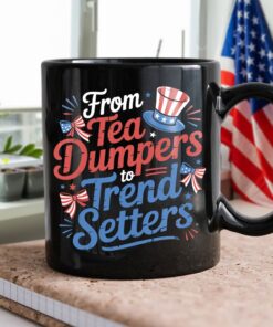 Alternative view of USA 250th Anniversary 250 Years of Freedom America Black Mug