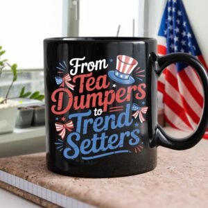 Alternative view of USA 250th Anniversary 250 Years of Freedom America Black Mug HO82 894526