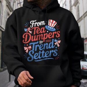 Alternative view of USA 250th Anniversary 250 Years of Freedom America Dark Shirt HO82 894492