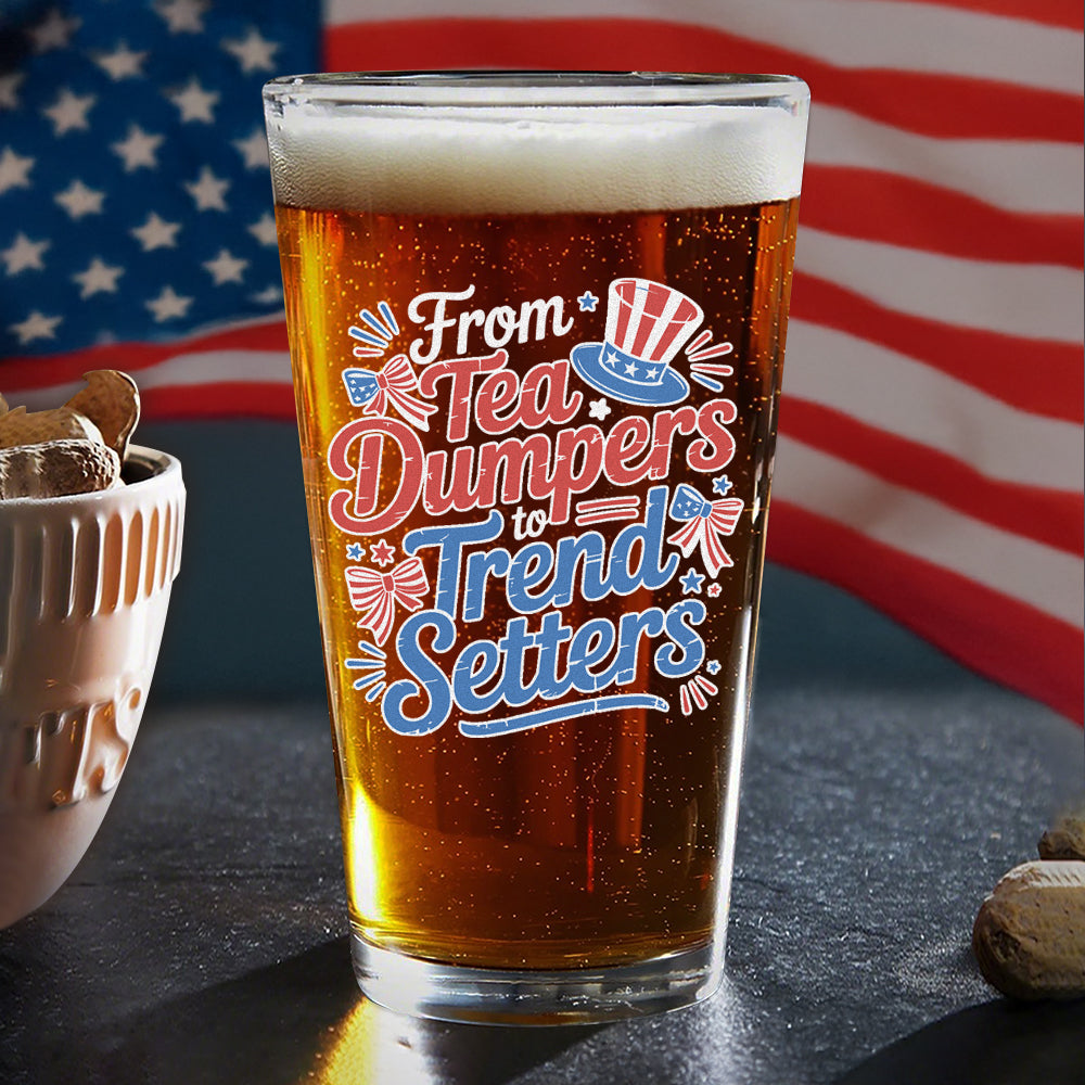 Alternative view of USA 250th Anniversary 250 Years of Freedom America Print Beer Glass HO82 894516