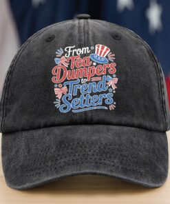 USA 250th Anniversary 250 Years of Freedom America Washed Denim Baseball Cap