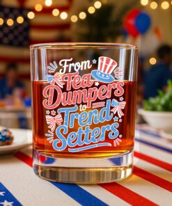 Alternative view of USA 250th Anniversary 250 Years of Freedom America Whiskey Glass