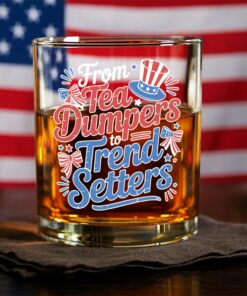 USA 250th Anniversary 250 Years of Freedom America Whiskey Glass