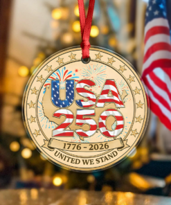USA 250th Anniversary Acrylic Ornament 250 Years of The United States Patriotism Gifts