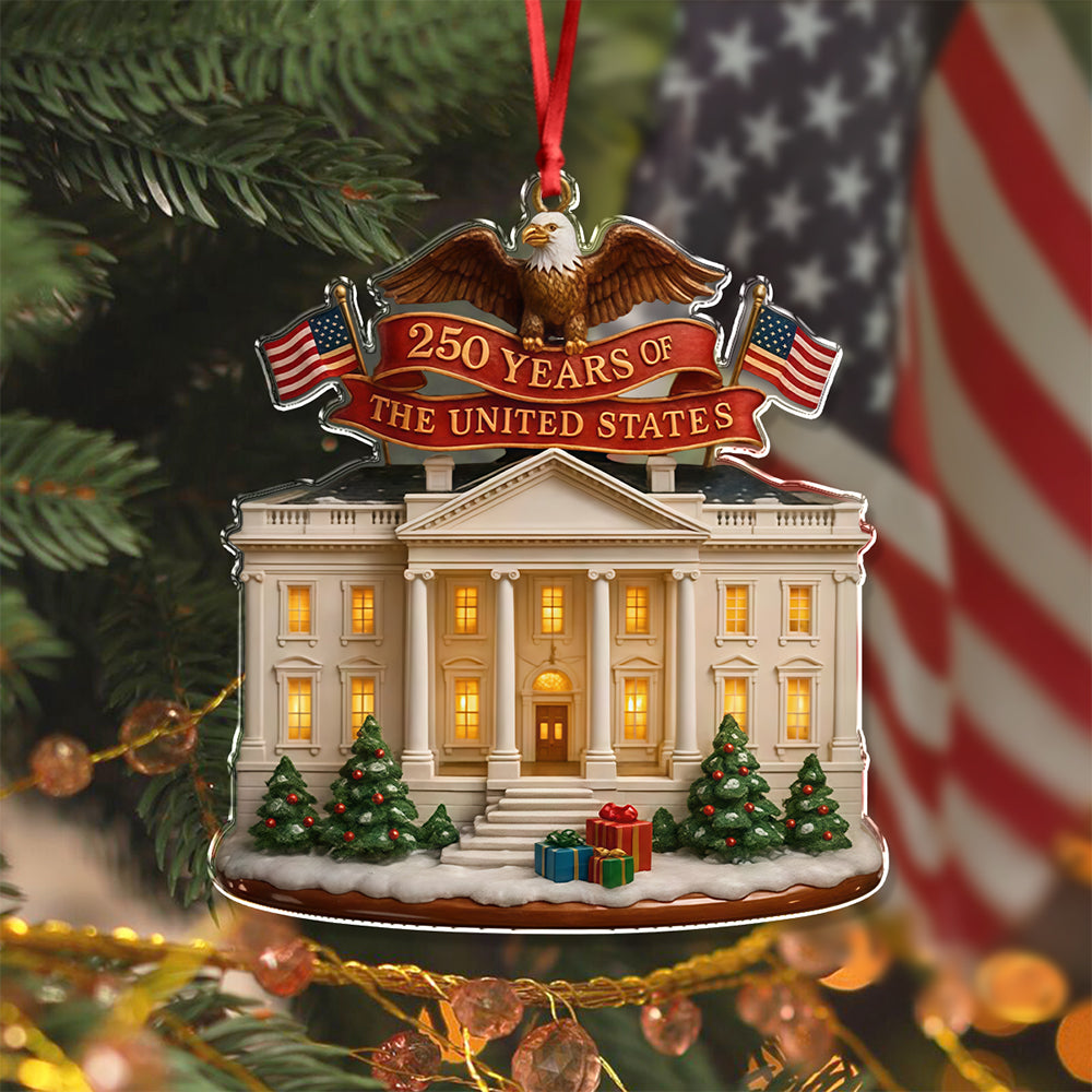 USA 250th Anniversary Acrylic Ornament Patriotic American Bicentennial Decor for Christmas CH07 899236 - Image 3