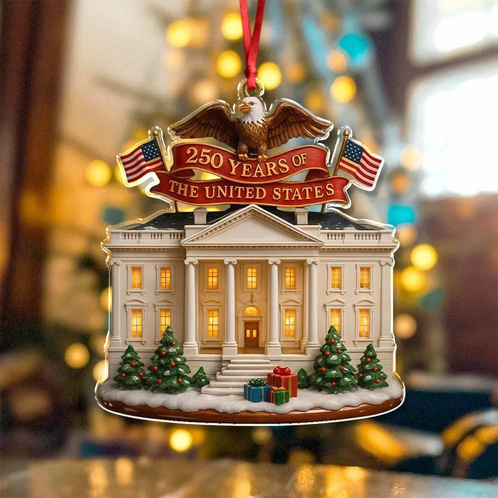 USA 250th Anniversary Acrylic Ornament Patriotic American Bicentennial Decor for Christmas CH07 899236 - Image 7