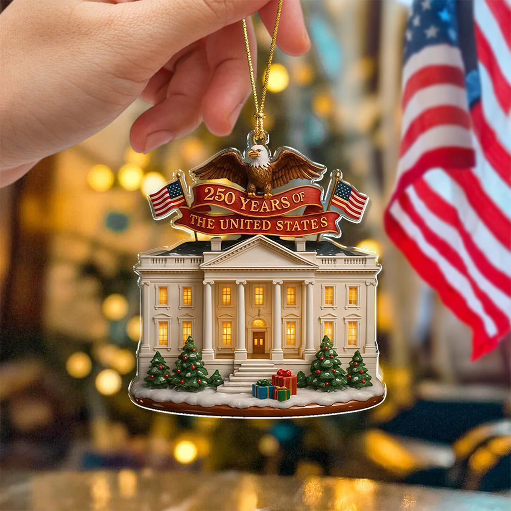 USA 250th Anniversary Acrylic Ornament Patriotic American Bicentennial Decor for Christmas CH07 899236 - Image 6