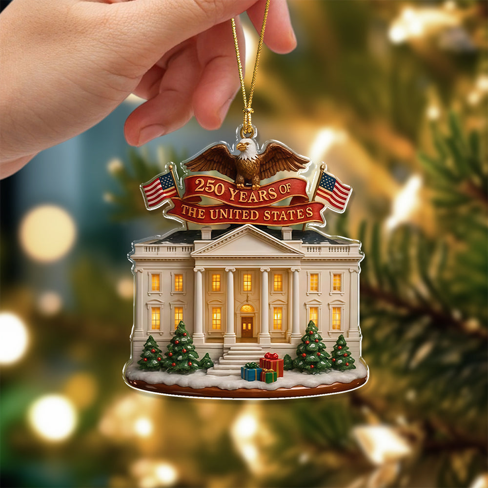 USA 250th Anniversary Acrylic Ornament Patriotic American Bicentennial Decor for Christmas CH07 899236 - Image 5