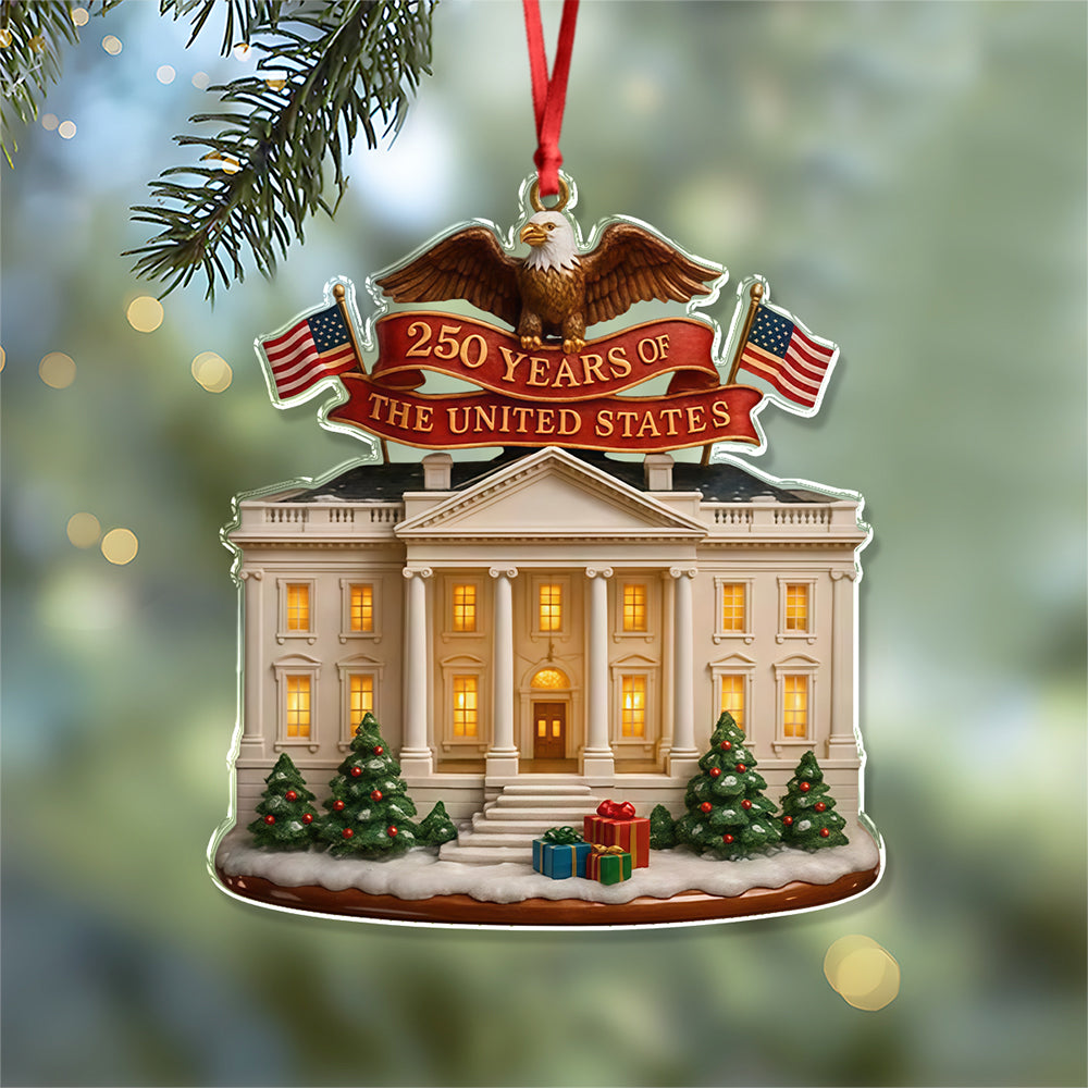 USA 250th Anniversary Acrylic Ornament Patriotic American Bicentennial Decor for Christmas CH07 899236 - Image 4