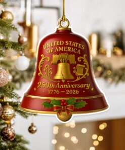 USA 250th Anniversary Acrylic Ornament Patriotic Holidays Gift