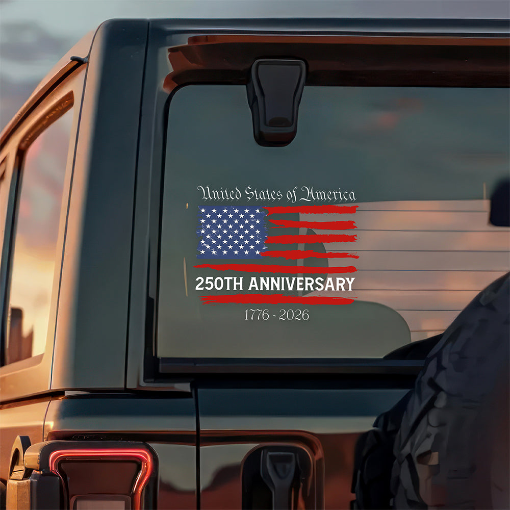 USA 250th Anniversary Car Window Decal Sticker TH10 896355 - Image 4