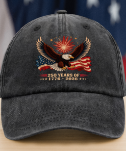 USA 250th Anniversary Hat Patriotic Eagle American Flag 1776-2026 Baseball Cap