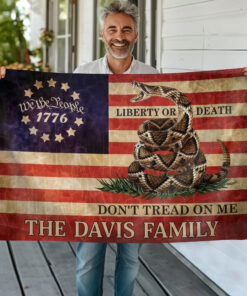 USA American Gadsden Rattlesnake Don't Tread On Me Double-Sided Flag