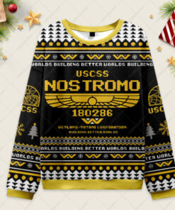 USCSS Nostromo Ugly Christmas Fuzzy Fleece Sweatshirt