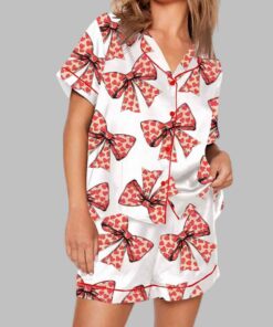 Valentine Coquette Bow Pajama Set