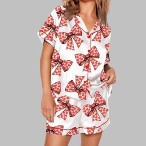 Valentine Coquette Bow Pajama Set