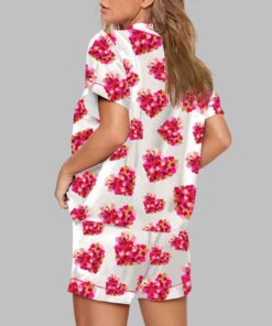 Alternative view of Valentine Day Heart Brushstroke Pajama Set
