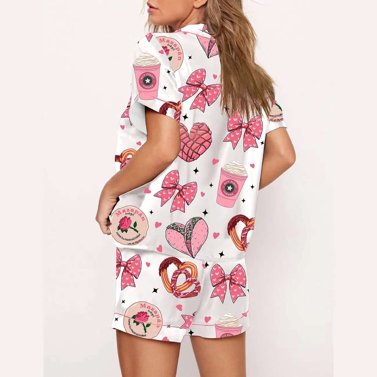 Valentine Mexican Bread Lover Pajama Set - Image 3