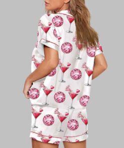 Alternative view of Valentine's Day Cocktail Glass Pajama Set