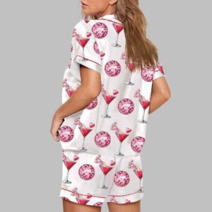 Alternative view of Valentine's Day Cocktail Glass Pajama Set